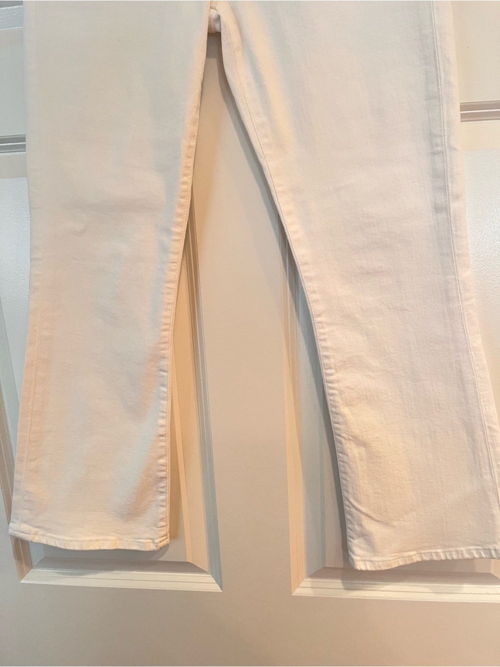 Frame Le Crop Mini Boot Cut Jeans Size 28 White Denim High Rise Pristine ~ $198 - Picture 6 of 12